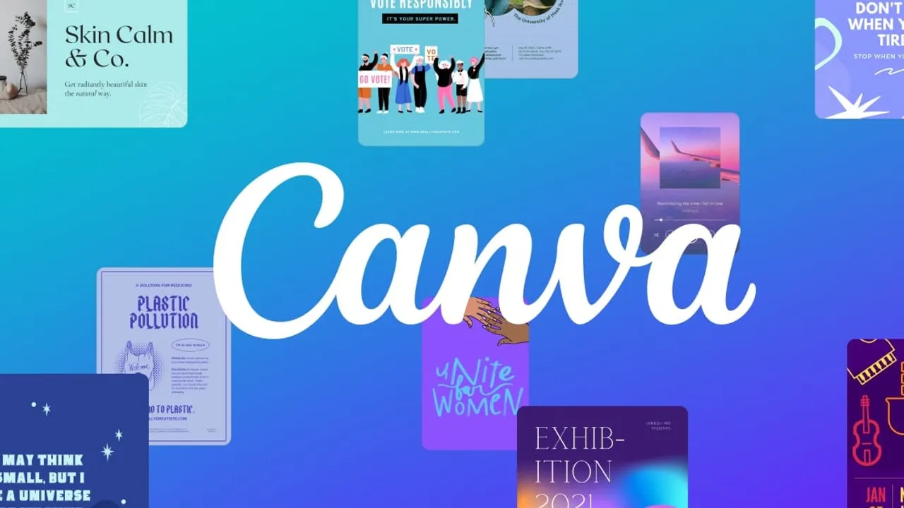 A graphic design workspace with a color palette and laptop