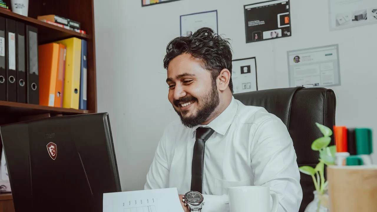 A business professional in a meeting