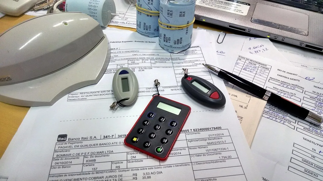 A tidy office desk with a computer